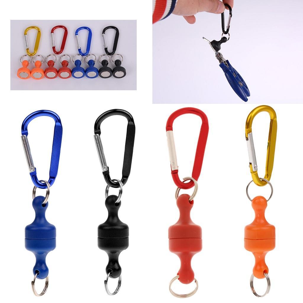 Fly Fishing Magnetic Buckle Landing Net Release Hanging Holder Carabiner Tackle~