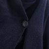 Mizuiro Ind Wool Draped Neck Jacket Navy System Women Used