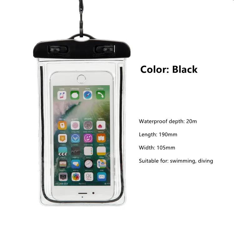 Universal Swimming Underwater Diving Phone Pouch Bag Case IPX8 Waterproof Phone Bag Case