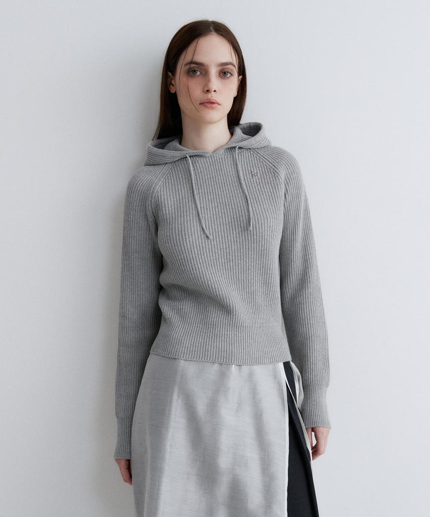 SUARE WOMEN 100% Cotton Crop Hooded Knit - 5 Colors