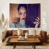 Singer RRihanna Cool Printed Large Wall Tapestry Hanging Tarot Hippie Wall Rugs Dorm Cheap Hippie Wall Hanging