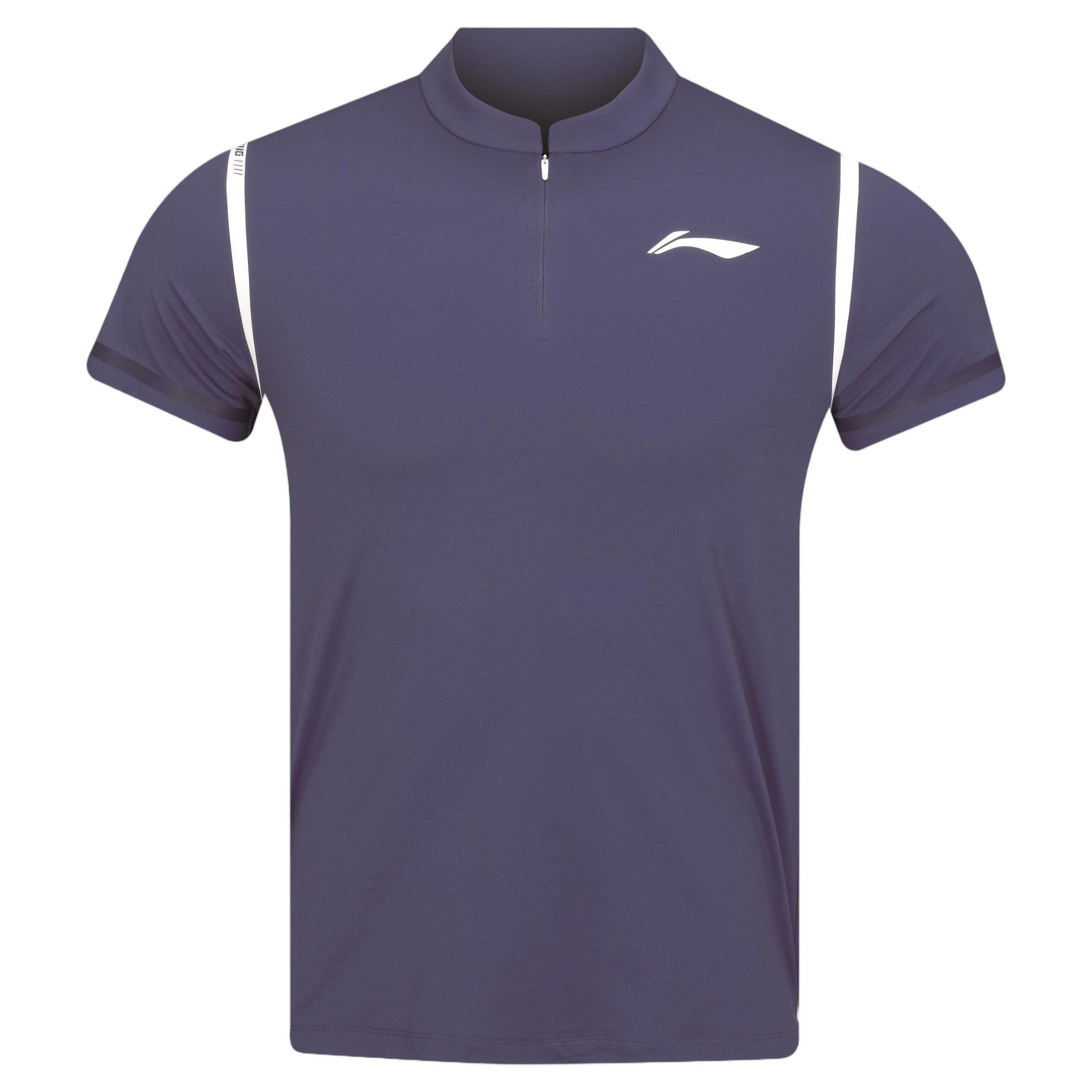 Li Ning Tennis Collection Tennis Top Men s Dark Ship Blue AAYV145-2 2XL