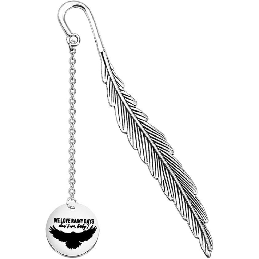MAOFAED Literary Book Inspired Gift We Love Rainy Days Don’t We Baby Bookmark for Book Lover (Rainy Day bm) Rainy Day Bm