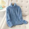 Double Sided Fleece Jacket for Men and Women In Autumn and Winter, Coral Fleece Inner Lining Versatile Hoodie