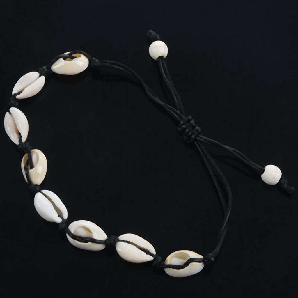 A95D-Anklets For Women Shell Foot Jewelry Summer Beach Barefoot Bracelet Ankle On Leg Ankle Strap Bohemian Accessories