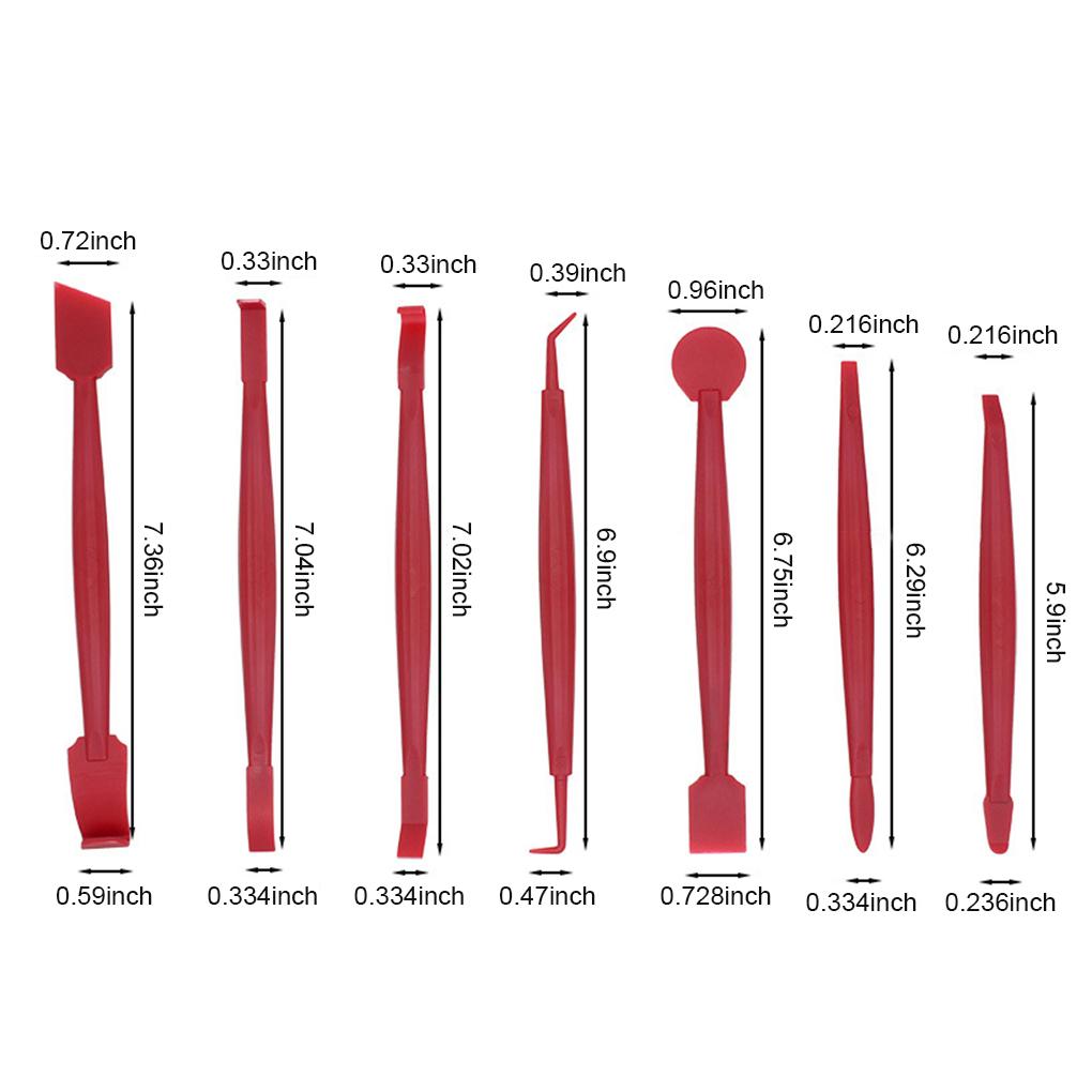 Car Vinyl Film Wrapping Decoration Tool Vehicle Window Windshield Sticker Portable Scraper Set 13 Pcs/set Box Pack