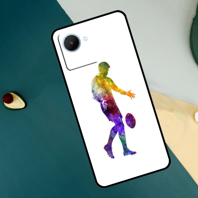 Rugby Ball For Realme 15 14 10 11 12 13 Pro Plus C65 C67 C71 C63 C61 C55 C51 C53 C75 GT6 GT7 Pro Case