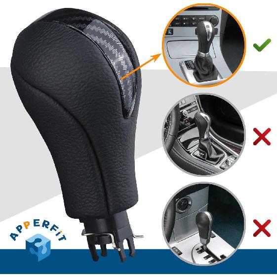 APPERFiT Gear Shift Knob For Automatic Transmission Gear Shifter 34910-JK03A 34910-1LA6C Compatible With Infiniti EX35 FX35 FX50 G25 G35 G37 Q60 QX50