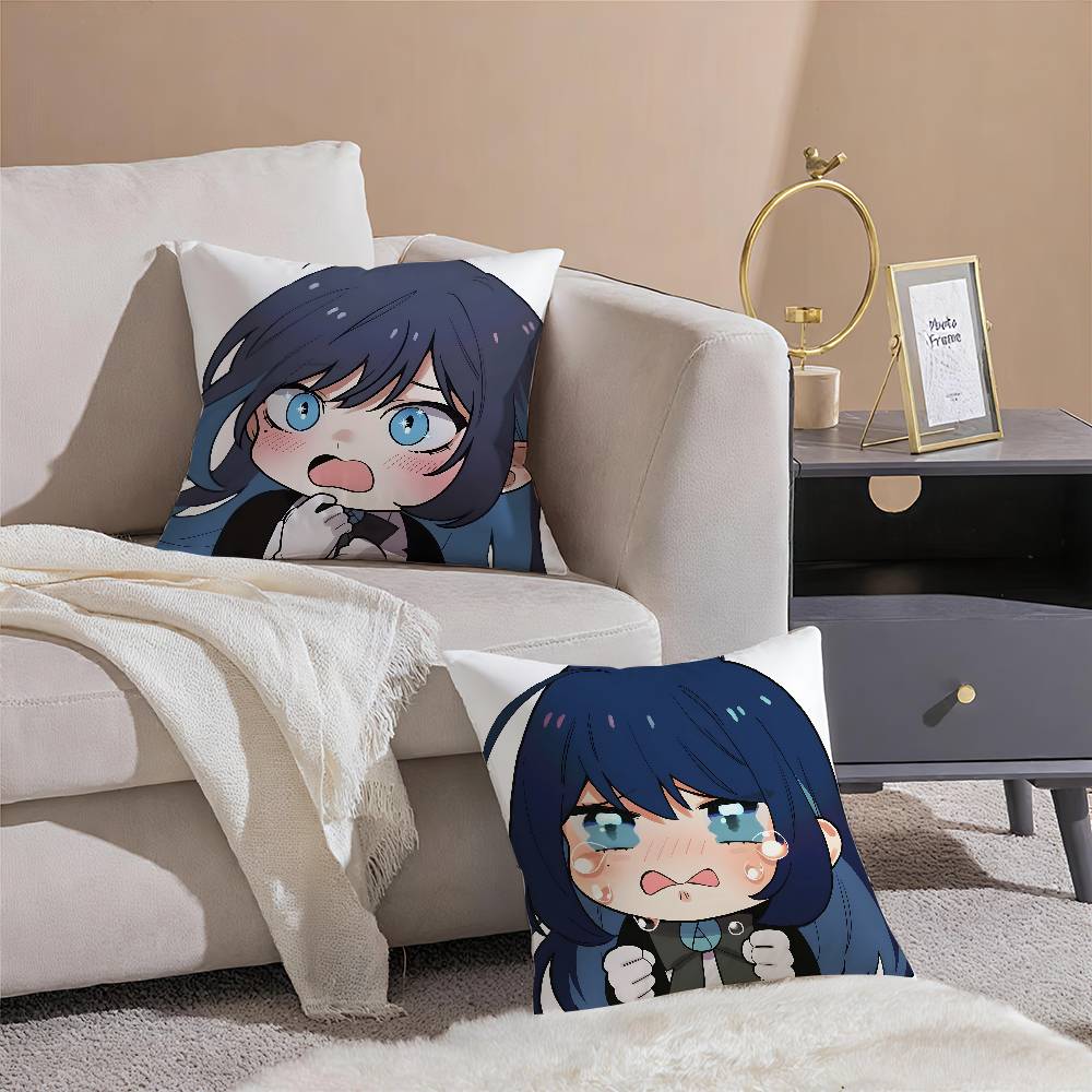 Vackert Sött Virtuellt Roll A-Ado Kyogen-MT Kuddfodral Tryck Kuddfodral Vardagsrum Soffa Kuddöverdrag Sovrum Rumsdekor