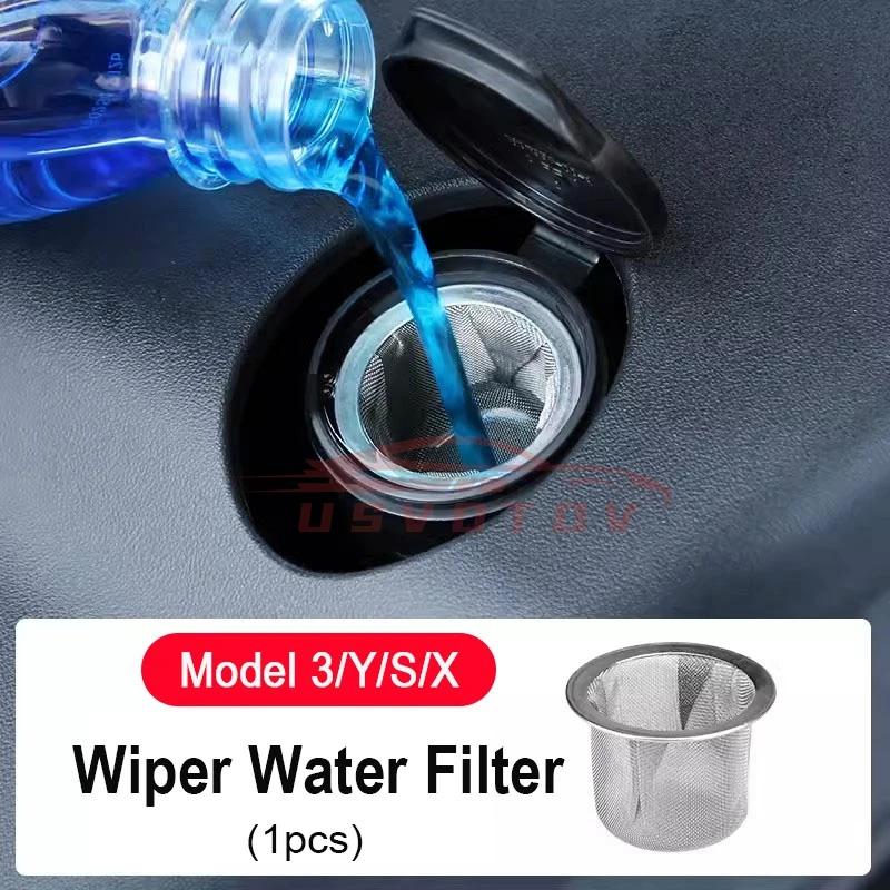 

Фильтр для очистки воды для Tesla Model 3/Y/S/X Аксессуары Передняя металлическая сетка Защитные решетки Сетчатые вставки Фильтр для форсунки бачка омывателя