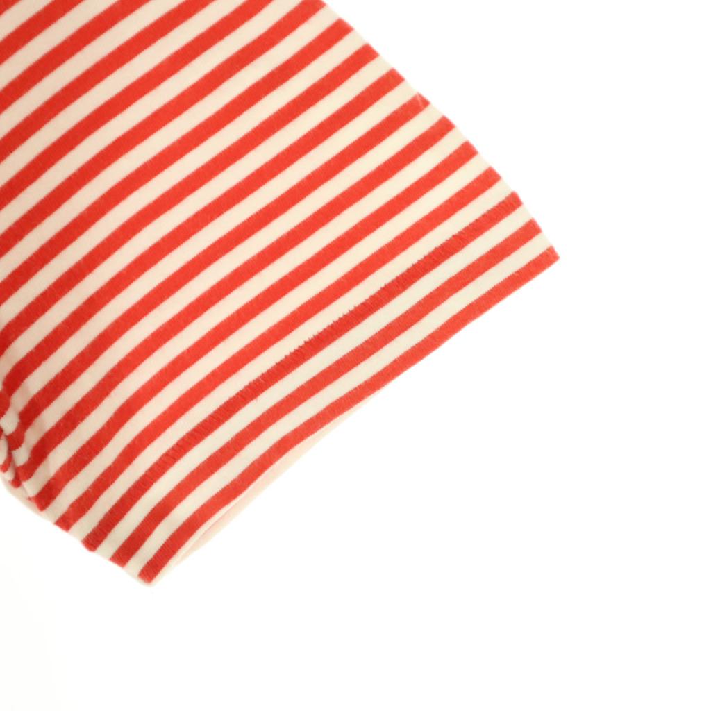 NIKE Border Pattern Short sleeve Crew neck T-shirt M Red Men's Used