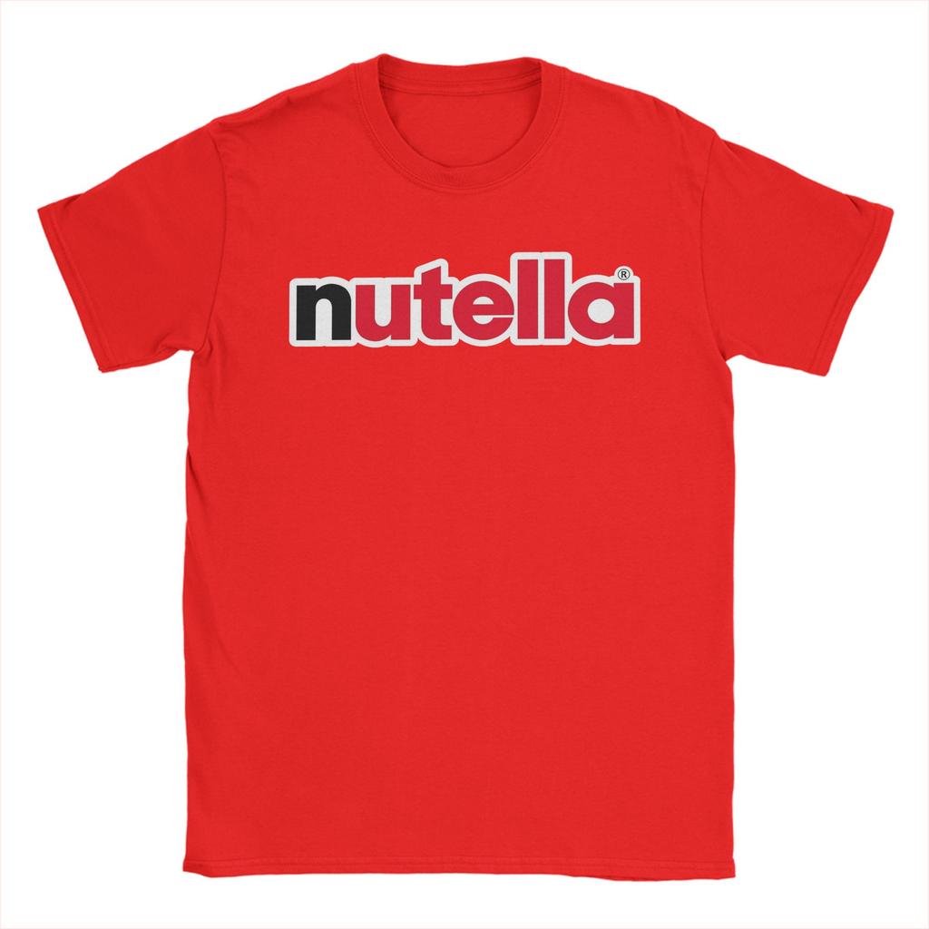 Nutella Logo TShirt Beach Cotton TShirts For Unisex Fashion Pattern Tshirt Short Sleeve Streetwear Tees