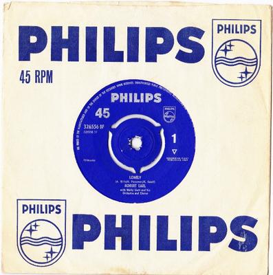 7inch Record ROBERT EARL WALLY STOTT  HIS ORCH  Lonely 326556BF Philips 1962 UK Pop Used