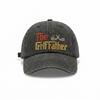 Vintage Washed Cotton Baseball Cap The Golffather Embroidery Golf Dad Hat Adjustable Soft Outdoor Sports Sun Hat for Men Women Gift