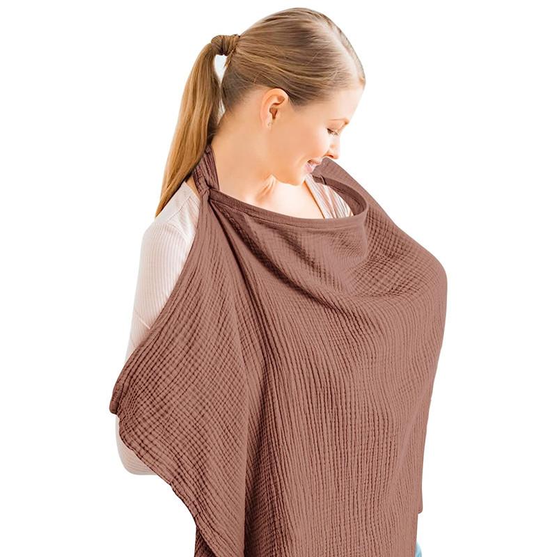 Mother Outing Breastfeeding Cover Cotton Baby Feeding Nursing Covers Adjustable Privacy Breastfeeding Apron Stroller Blanket