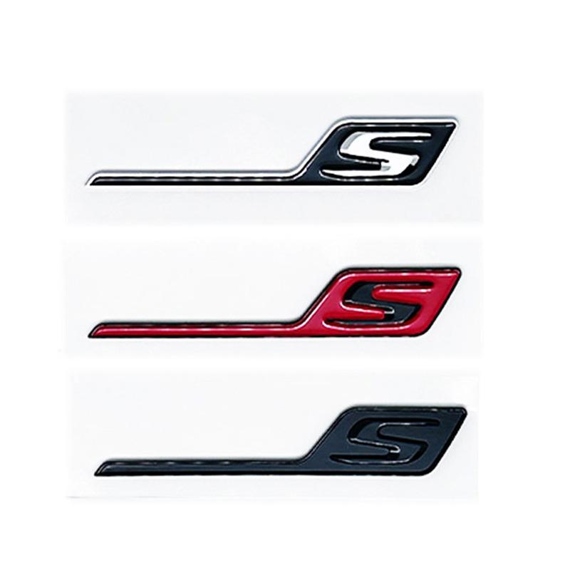 LWC1  3D ABS Car Rear Trunk Badge Decal Emblem Sticker S Logo For Mercedes AMG A GLA CLA 45 GLE GLC C E 63 S X156 W205 W212 W207 W176