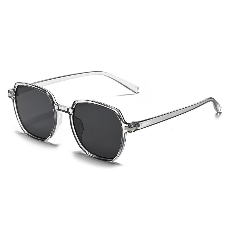 New European and American square large-frame sunglasses, women's sunscreen sunglasses, men's fashion UV-proof glasses