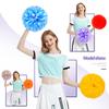 Four Fingers Matte Cheerleading Poms Cheerleader Holding Flowers