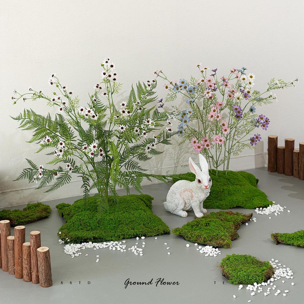 Monet Garden Artificial Floral Window Display and Landscaping Decorations