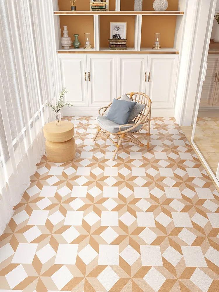 Household Waterproof Balcony Leather Carpet Kitchen PVC Oil-proof Carpets Can Be Cut Living Room Large Area Rug Non-slip Doormat