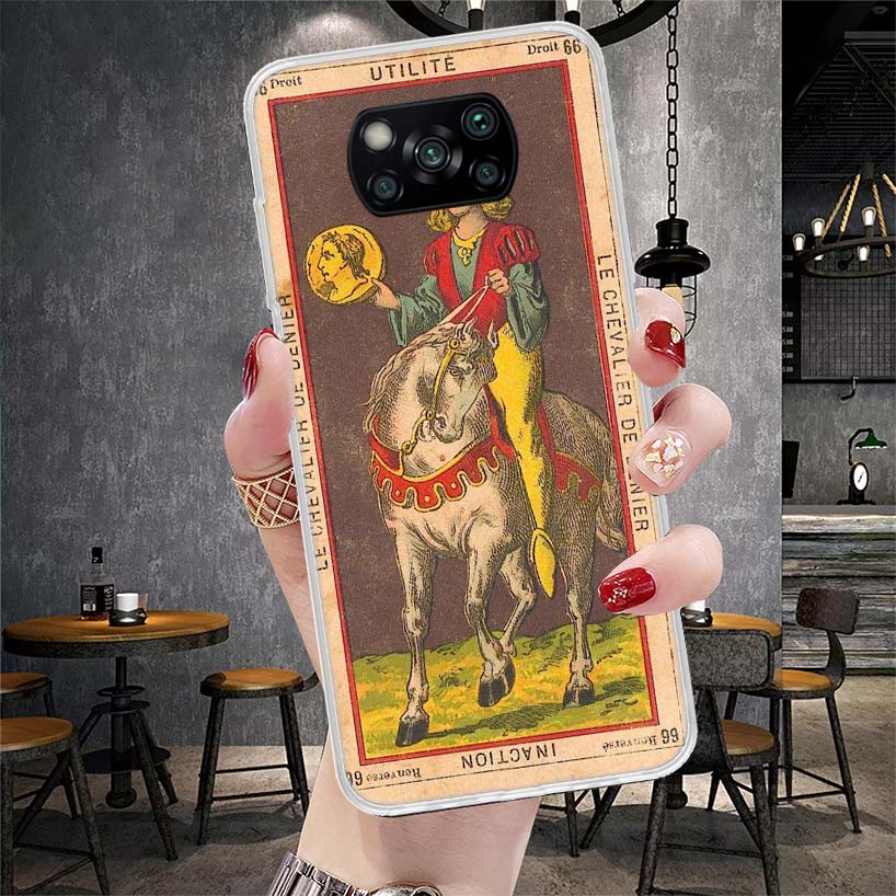 Tarot Cards Reading Art Soft Phone Case For Xiaomi Redmi 15C 15 13C 13 Poco X5 X6 X7 F7 Ultra M7 12C 12 10 10C 9C 9A 9T 9 Fundas