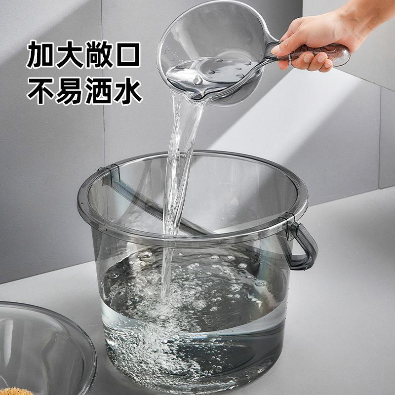 

1 шт. Кухонный ковш для воды Пластиковый черпак для воды Утолщенный ковш для ванны Зачерпыватель Многофункциональные бытовые аксессуары Ложка для воды в ванну