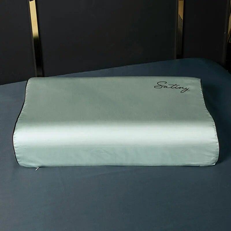 

Хлопковая латексная наволочка для семьи, латексная наволочка для спальни, наволочка из пены с эффектом памяти, наволочка 30x50 см/40x60 см 30X50cm светло-зеленый