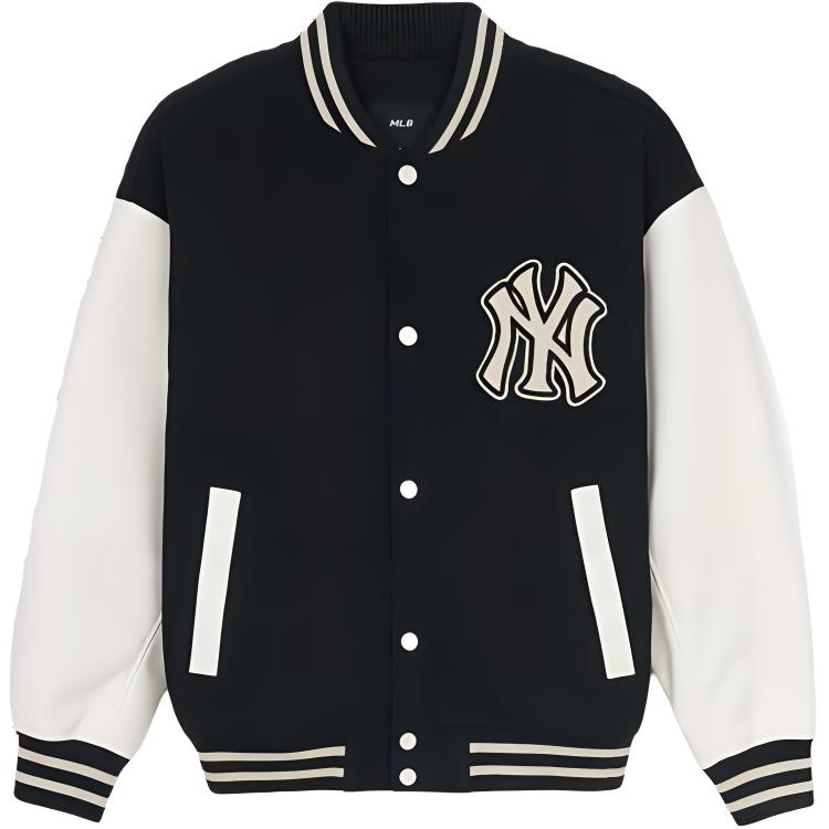New MLB Baseball Jacket Unisex Black 3AJPV1046-50BKS