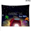 Among Us Custom Name Wall Tapestry Aesthetic Wall Hanging Printed Fabric Blanket Decorative Tapestries for Bedroom Living Room Home Decor