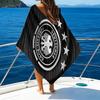 Asciugamano da Spiaggia Stampato con Emblema del Calcio Tedesco, Microfibra Super Morbida, Regalo Perfetto Compleanno, per Piscina, Spiaggia, Viaggio, per famiglia e amici
