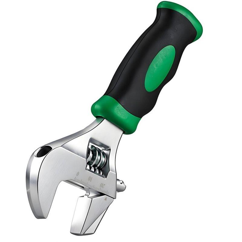 B97A-8Inchadjustable Wrench Monkey Wrenches Short Handle Spanner Pipe Wrench For Air Controller Pipe Hand Tool