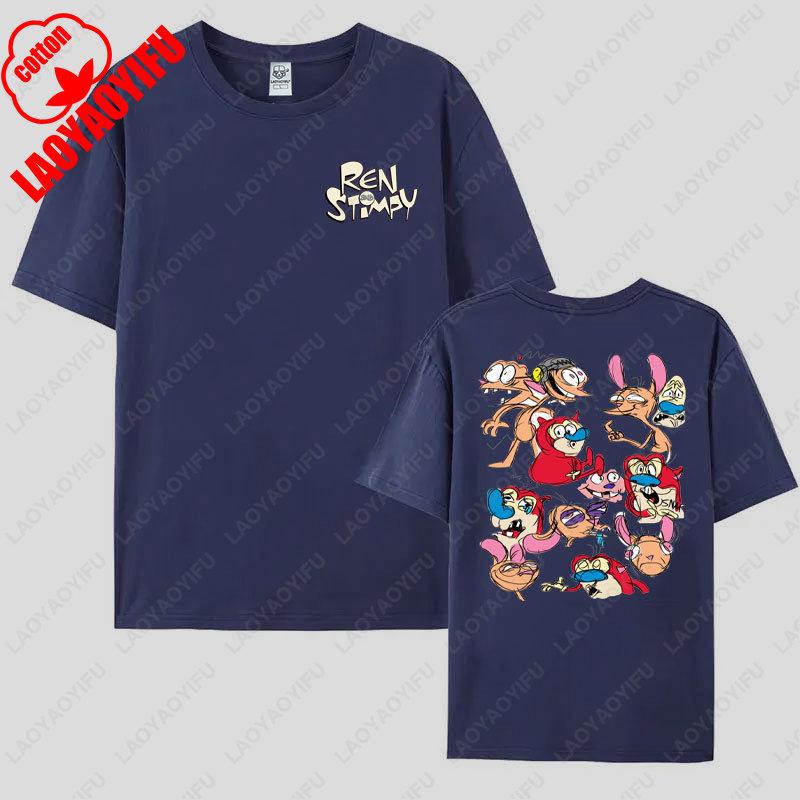 Ren and Stimpy Adulting Whats That TShirt High Quality Cotton Shirt Mens Womens Camisetas Trending Hipster Cotton Unisex Tee
