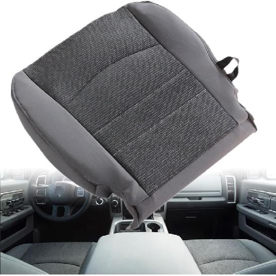 GXARTS Driver Side Bottom Replacement Cloth Seat Cover Gray #X8 Compatible with Dodge Ram 1500 2500 3500 4500 5500 SLT 2013 2014 2015 2016 2017 2018