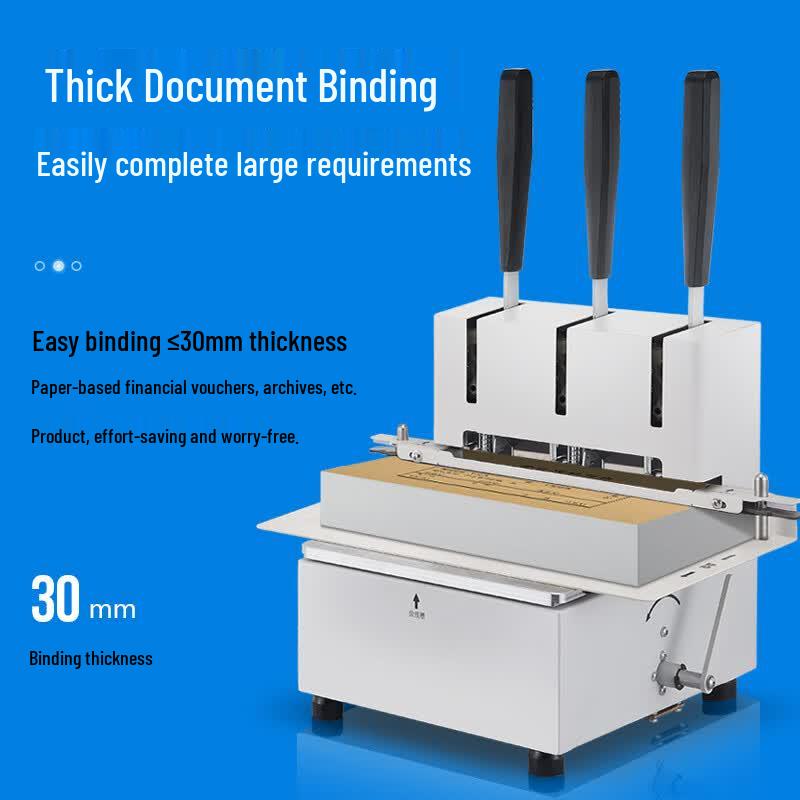 Gepai Manual Financial Document Binding Machine CN plug (adapter included)