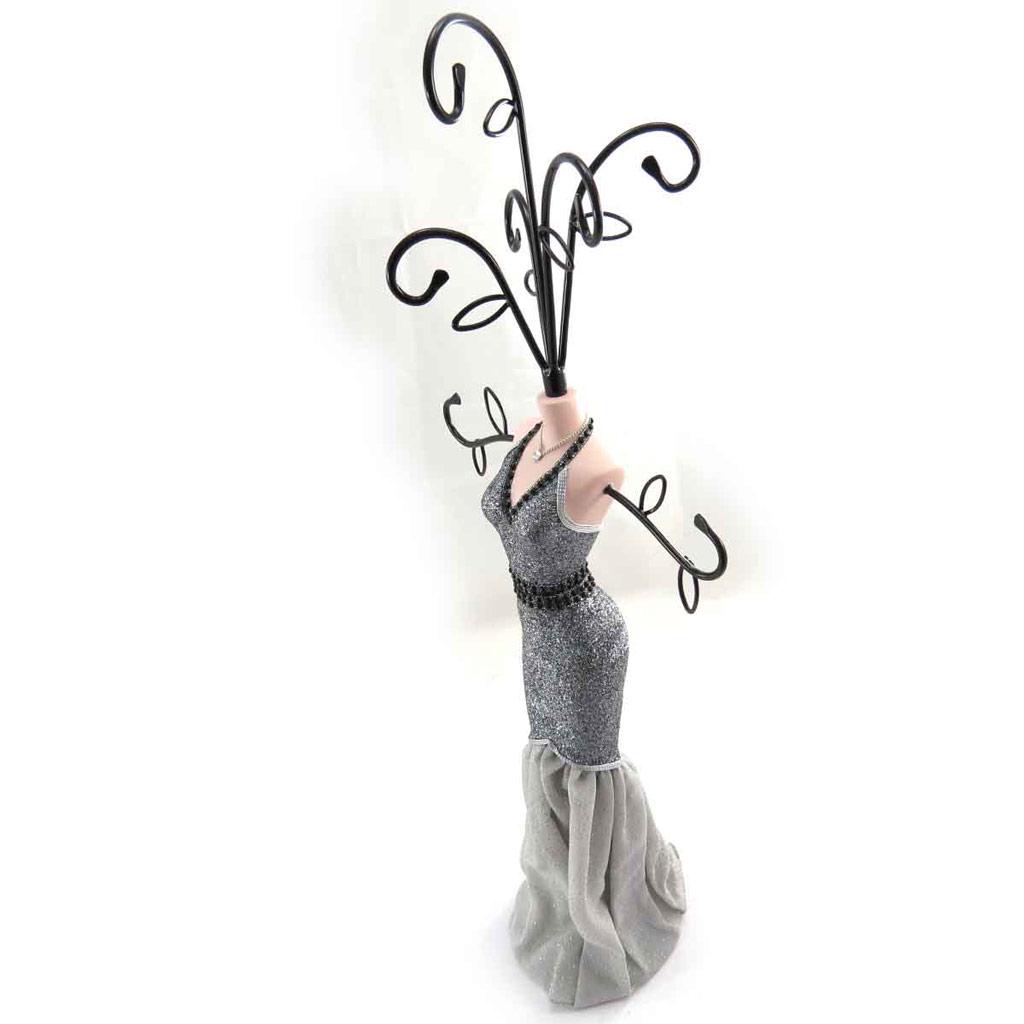 Les Trésors De Lily [J8341] - Gray 'Belle Epoque' Necklace Holder
