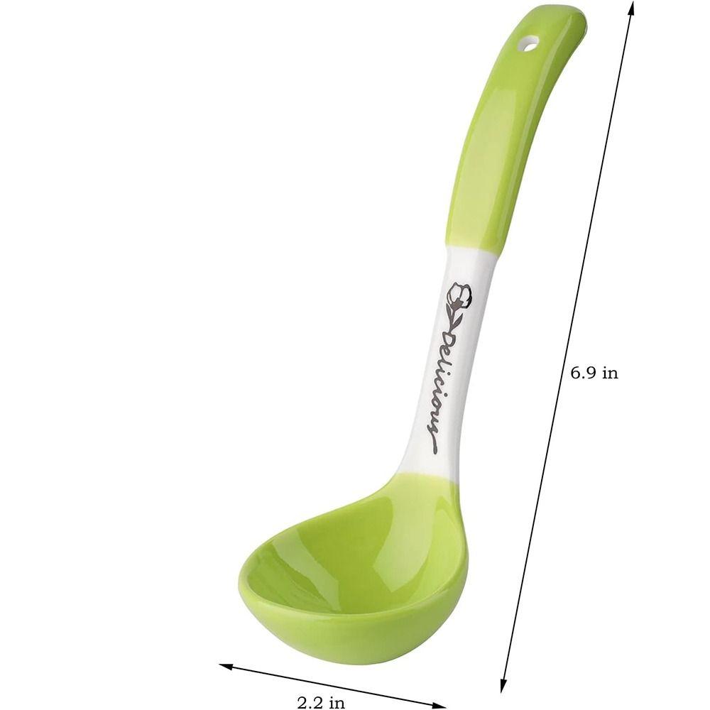 Hand Painted Kitchen Accessories Multicolor Kitchenware Cereal Ceramic Soup Spoon Home