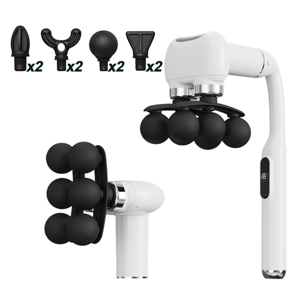 2026 New Smart Handhel Fascia Gun High Frequency Vibration Body Massage Gun Neck Shoulder Waist Back Handle Massager Fascia Masajeador