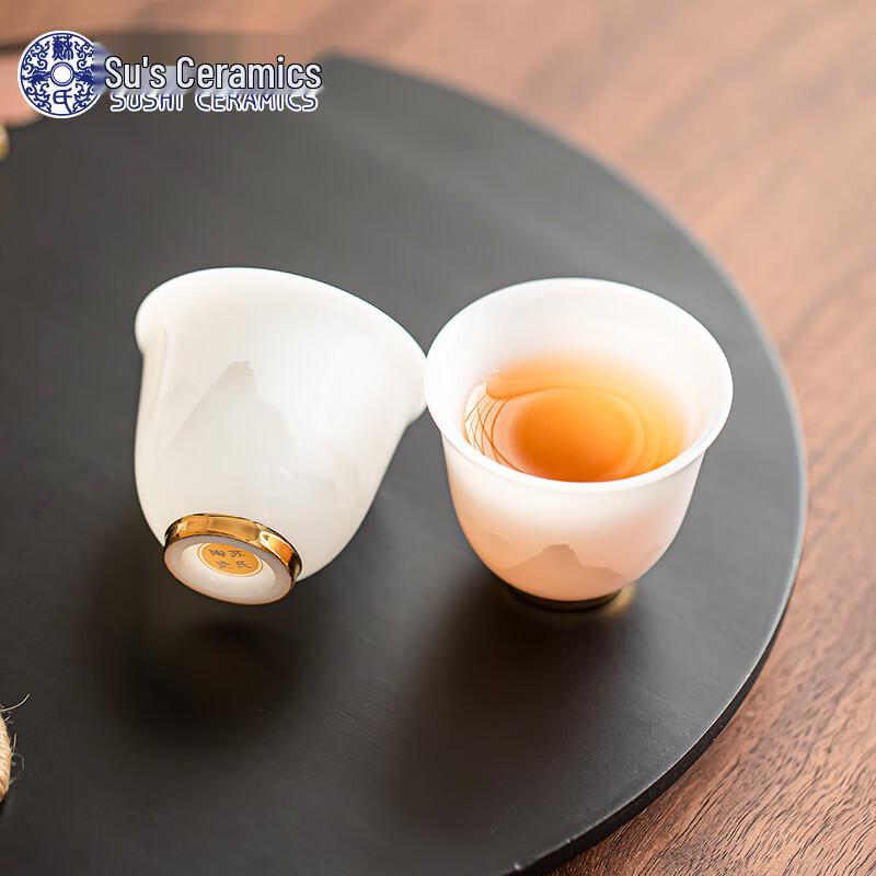 Dehua White Porcelain Kung Fu Tea Cup Pair