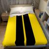 Coperta di Flanella a Strisce Verticali Gialle e Nere Minimalista Calda Morbida Halloween Natale Divano Caldo Accogliente Decorativa Per Stagione
