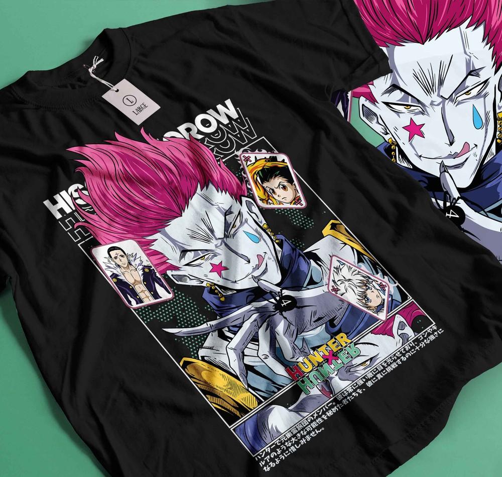 

Hisoka Shirt Hunter X Hunter Manga Strip HXH Anime Unisex shirt T-Shirt Gift 186 3XL