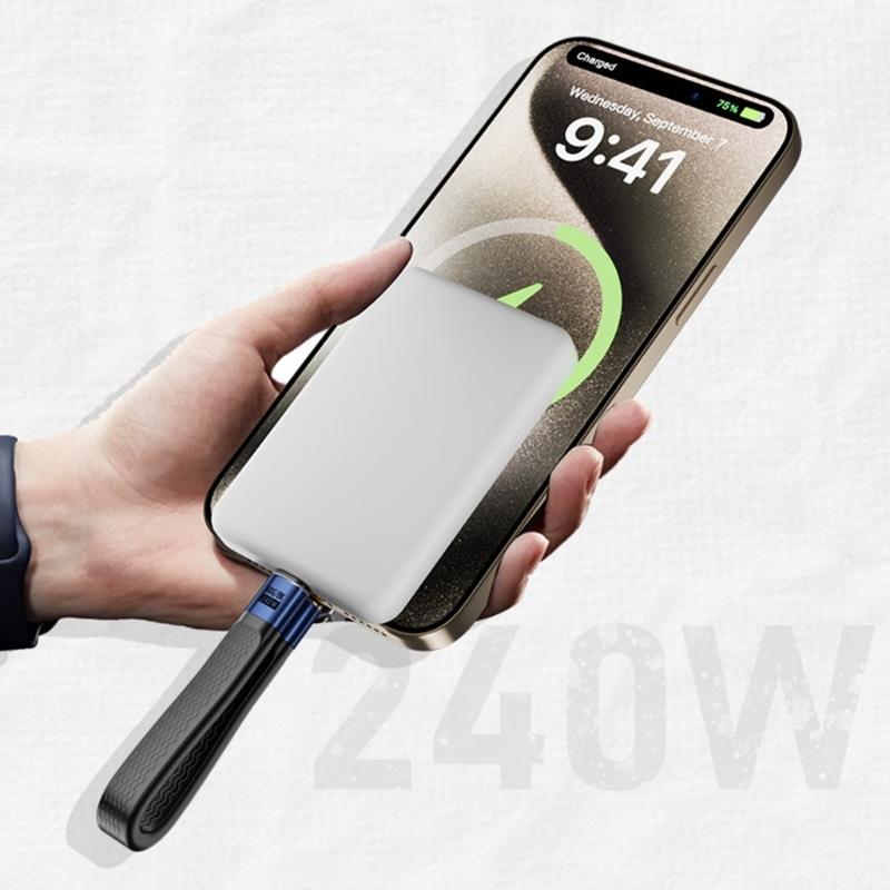 USB4 Cable PD240W Fast Charging 40Gbps Data Transfer Compatible Flexible Design 8K Video Output Aluminum Alloy Texture