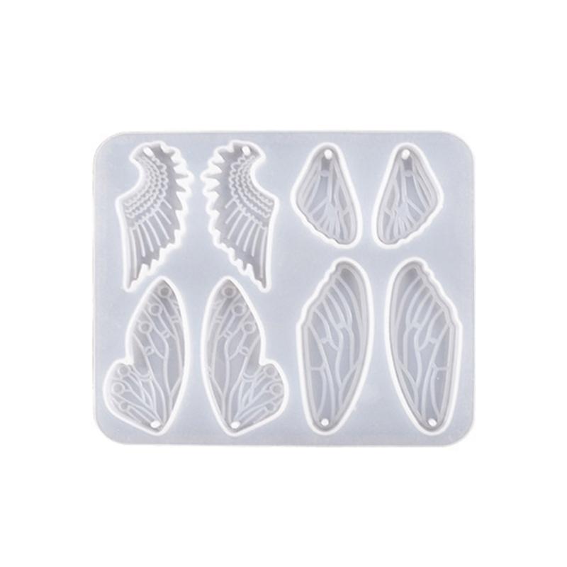 Wing-shaped Silicone Molds Jewelry Casting Molds Epoxy Resin Pendant Mould for DIY Earrings, Jewelry, Keychain, Crafts