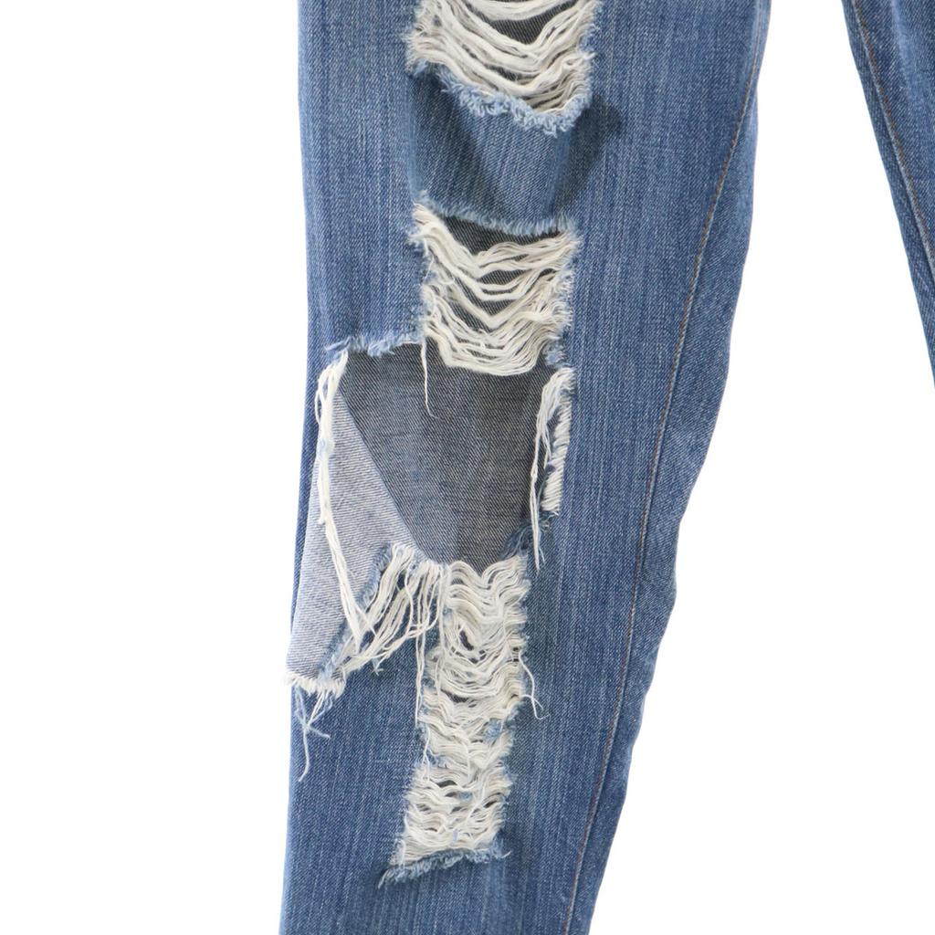 Levi's 80s 26048 0214 Vintage 42 Talon Crash Machining Tapered Denim Pants Women Used