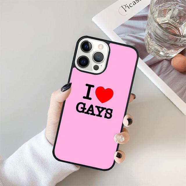 Gay Lesbian LGBT Rainbow Flag Pride ART Phone Case Cover For iPhone 17 Air 16 15 14 13 12 Pro Max 11 Pro Max Plus