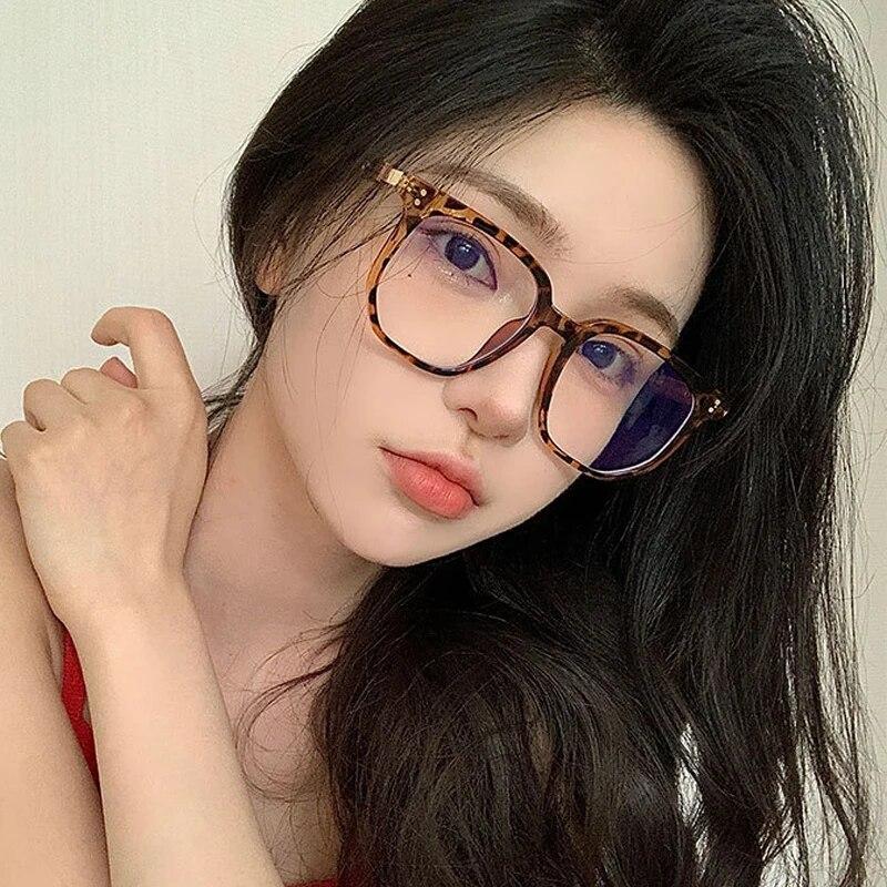 Fashion Wood Grain Anti-blue Light Reading Glasses Retro Large Frame Presbyopia Eyeglasses For Women Men Diopter 0 +1.0 To +4.0