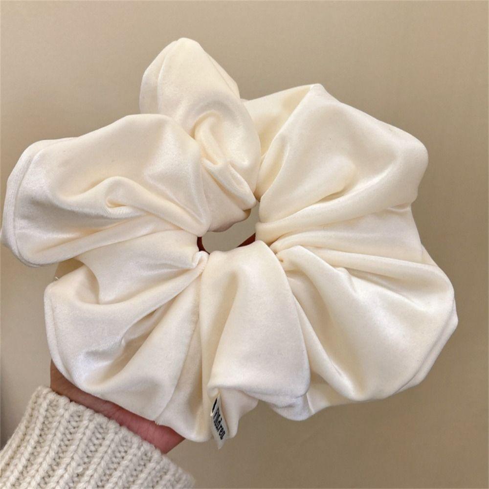 Solid Color Headwear Vintage Velvet Ponytail Holder Cute Rubber Hair Rope  Women Girl