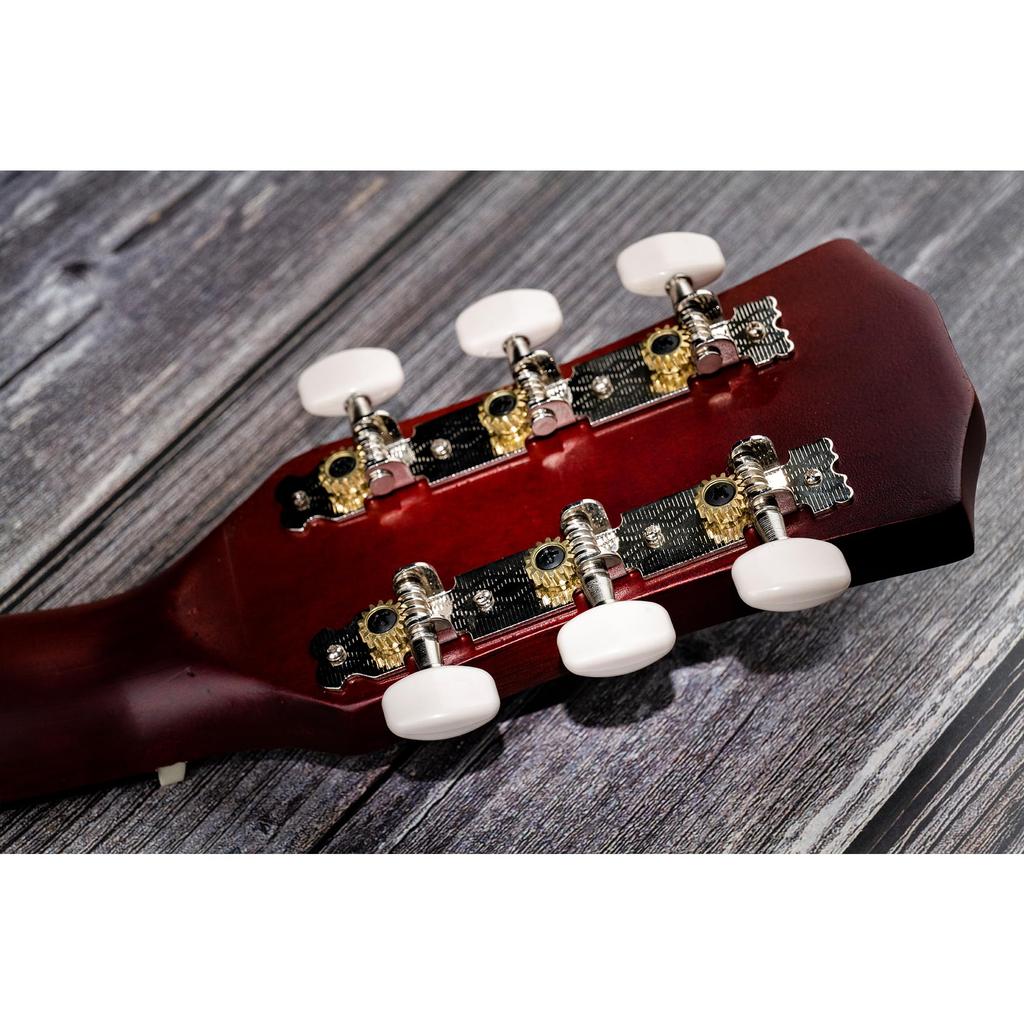 Musiclily Akustikgitarre Stimmmechanik Nickel 3-in-einer Reihe Set,