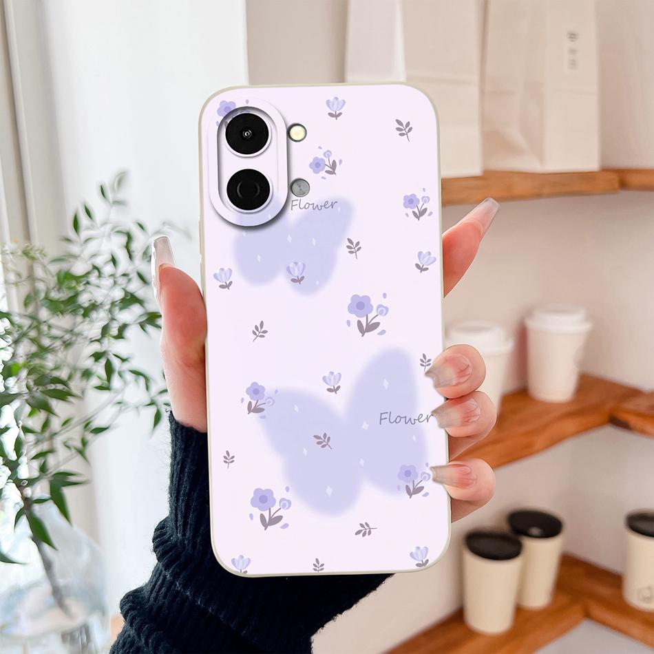 Case For Tecno Pop 20 / Spark Go 3 Stylish Design Back Cover For Tecno Pop20 / Spark Go3 Soft Liquid Silicone Lightweight Shell