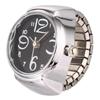 Men Women Creative Round Elastic Quartz Finger Watch  Ring Fashion Couple Watch for Lovers