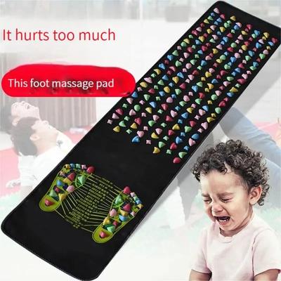 Fingerdruckbrett Fuß Fußmassage-Pad Gesundheitsspaziergang Fußdruckbrett Fußmassage-Pad Imitation Gans Weichstein Straße